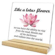 Lotus Flowers Gifts for Women,Like A Latus Flower Acrylic Sign,Inspirational 
