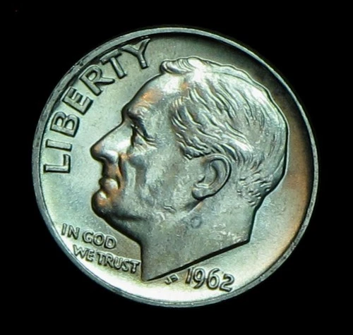 1962-D Roosevelt Silver Dime Uncirculated (T206)