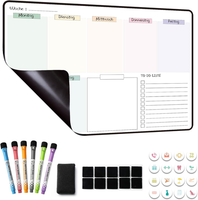 Mccorl Magnetisch Whiteboard Wochenplaner Abwischbar, Magnettafel FüR KüHlschran