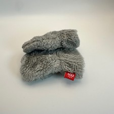 Magnetic Me Mittens Baby 0-6M Grey Faux Fur Paw Print Cozy Magnetic Closure
