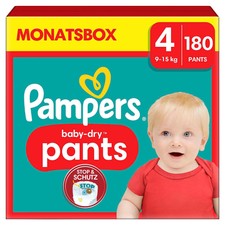 Pampers® Windeln baby-dry™ Monatsbox Größe Gr.4 (9-15 kg) für Babys und...