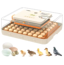 56 Egg Incubator with Automatic Turner, Temp & Humidity Control – Open Box