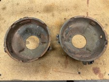 Early Jeep Cj 5 Headlight Bucket Parts Pair Oem