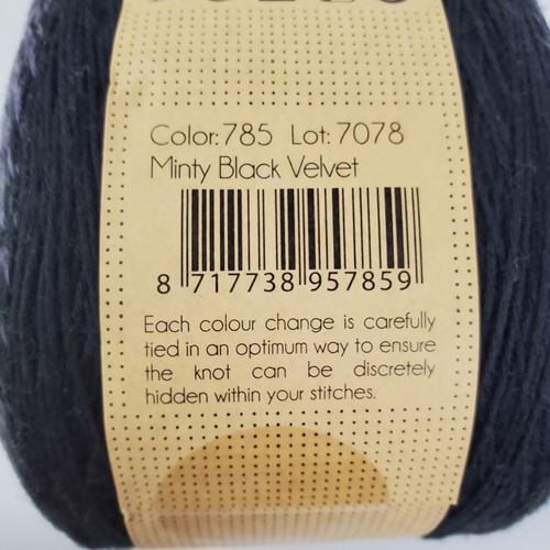 Scheepjes Whirl Yarn #785 Gradient Cotton Acrylic Minty Black Velvet Lot 7078 - Picture 5 of 5