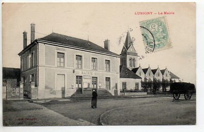 LUSIGNY SUR BARSE  Aube CPA 10 la mairie