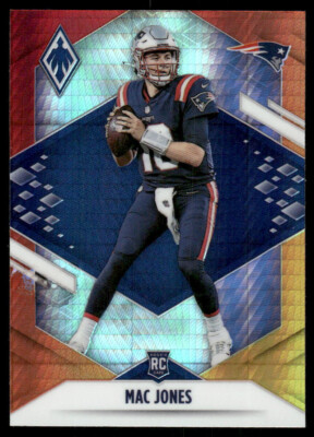 2021 PHOENIX FIREBURST ROOKIE RC MAC JONES #109 NEW ENGLAND PATRIOTS JAGUARS