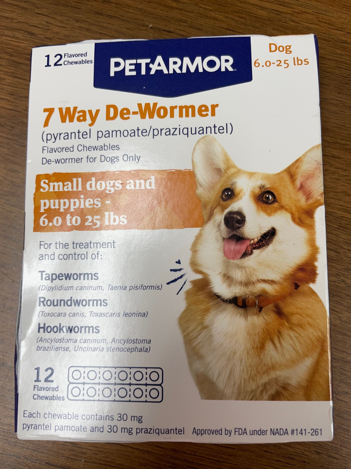 12ct PetArmor 7 Way DeWormer For Small Dogs to Puppies (6.025 Lbs