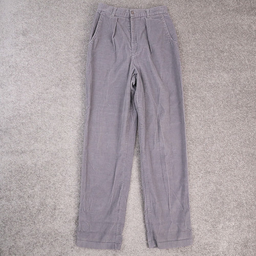 Sears Roebuck, VTG 80s Women's Sears Roebuck Corduroy Size 12 Gray Pleated Pants