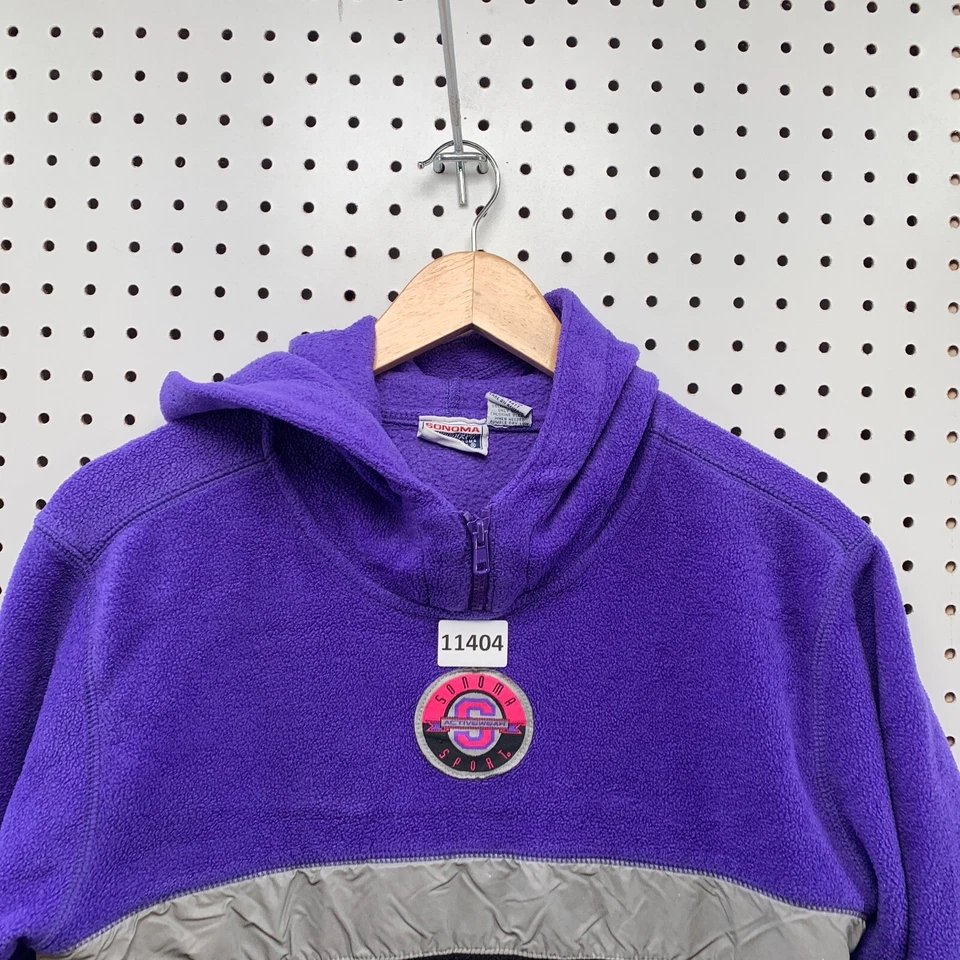 Sudadera con Capucha Vintage SONOMA Juvenil Talla Grande 14 Púrpura Negra 19x24 Foto 2 de 4