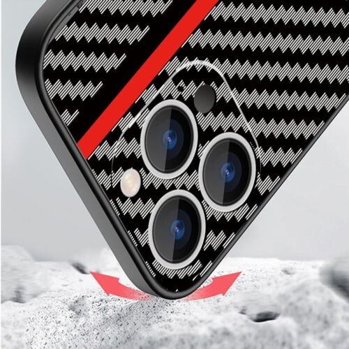 Coque Rigide Mince Fibre Carbone Antichoc Pour iPhone 16 Pro Max 15 14 13 12 11 - Zdjęcie 8 z 20