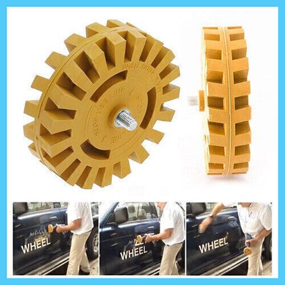 Rubber Eraser Wheel Sticker Stripe Decal Foil Adhesive Tape Glue Remover Tool