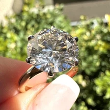 5.03 Solitaire Diamond Engagement 18k / Plat Triple Excellent Vs1 GIA Cert