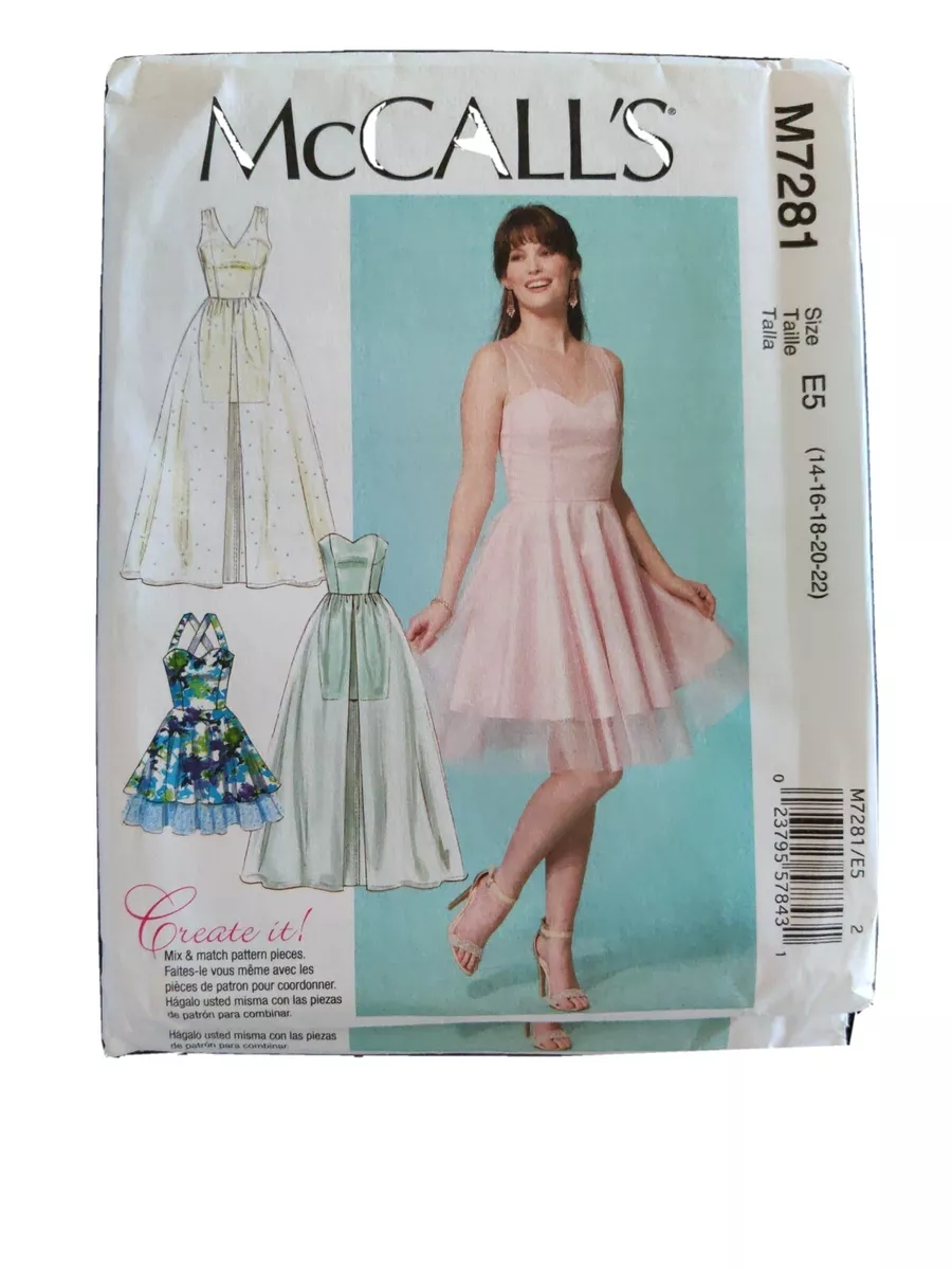 Plus size formal dress sewing patterns sale