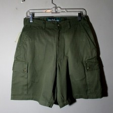 BIG DOGS Green 6 Pocket Cargo Shorts Size 30 NWOT