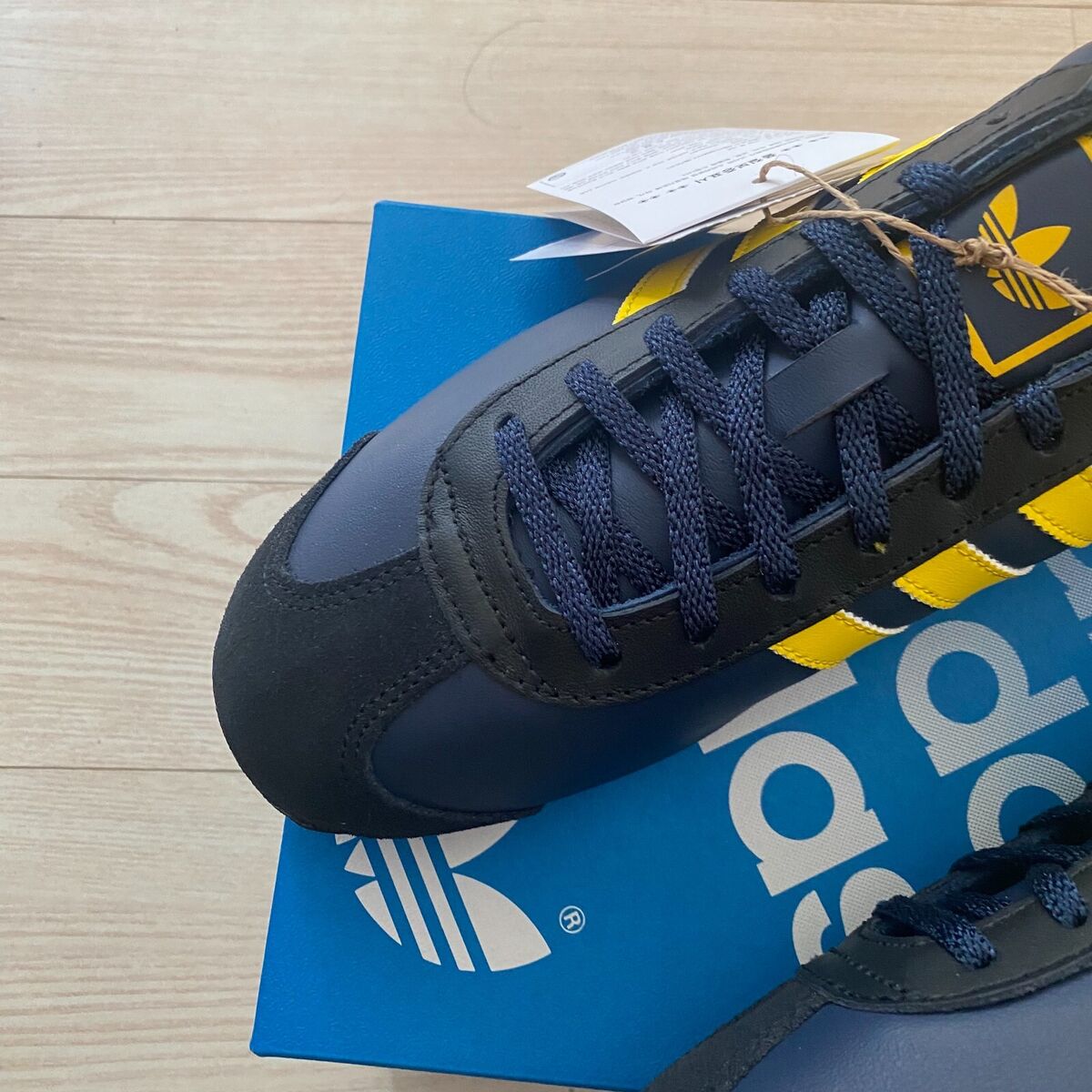 ◆adidas◆ Country OG Indigo Yellow ID2958 adidas Country OG Indigo Yellow Mens Womens Sneakers