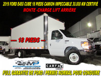 2019 Ford E-450 CUBE 18 PIEDS AVEC LIFT ARRIÈRE 30.000 KM COMME UN NEUF