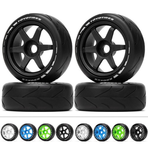 4 pezzi 105 mm ruote e pneumatici in gomma per RC CAR 1/8 fuoristrada ARRMA Losi Kyosho HPI - Foto 8 di 32