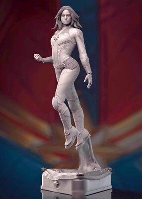 1/18 100mm resin figure model Captain Marvel 3D printing Unassembled Unpainted