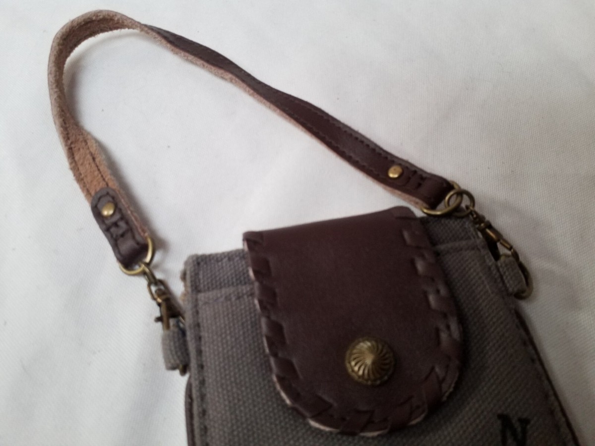 Glam Naturale Mini Crossbody Purse/ Handbag Adjustable Strap Chain & Leather 6x4 View 4