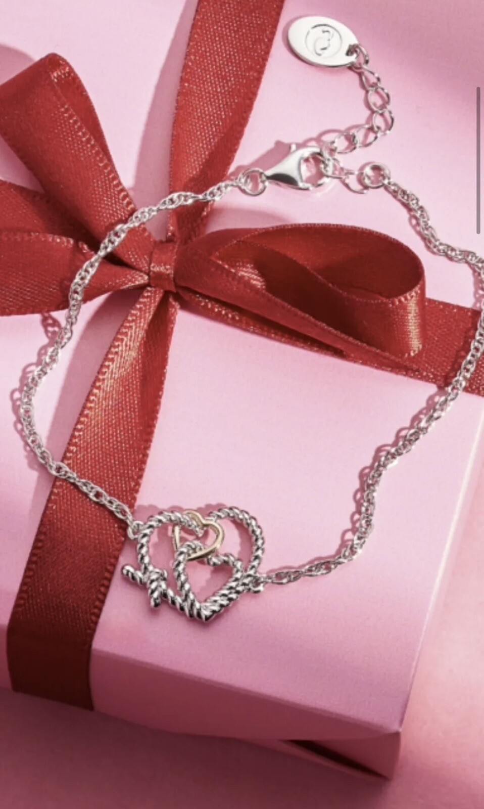 Brand New CLOGAU bracelet BOUND FOREVER Hearts Sterling Silver & Welsh