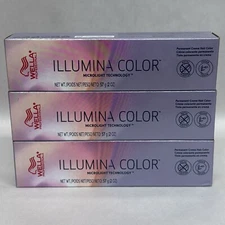 Wella Professionals Illumina Permanent Hair Color 7/-7/N Neutral Blonde (3 pack)