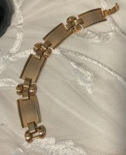 Vintage 1950 Gold tone Bracelet Substantial Links Looks Expensive