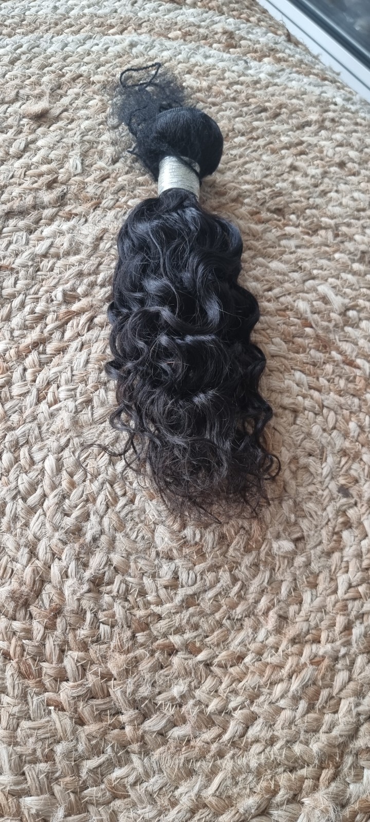 12A 14INCH 100g CAMBODIAN VIRGIN HUMAN HAIR WATER WAVES 1BUNDLE 100g NATURAL 1B#