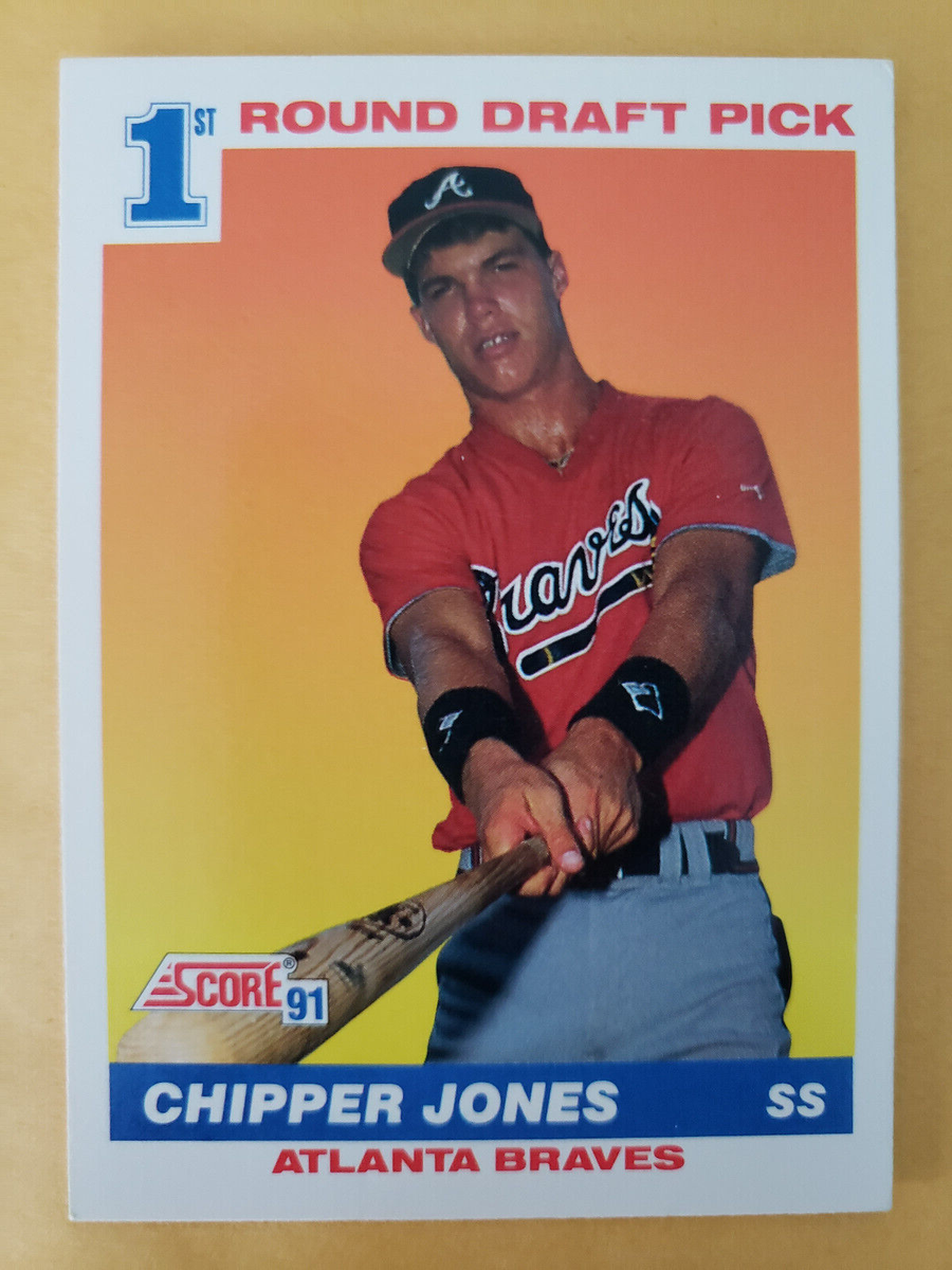 1991 Score Chipper Jones 1st Round Pick Baseball Rookie Card #671
