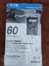 Non-Fusible Pullout 60 Amp Air Conditioner Disconnect Eaton Outdoor/240 VAC