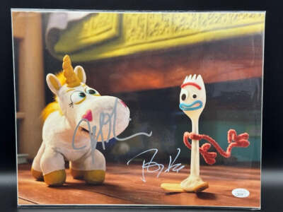 Toy Story 4 Jeff Garlin (Buttercup) and Tony Hale (Forky) Signed 11x14 Photo