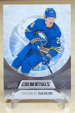 2021-22 UD Credentials Base #30 Rasmus Dahlin - Buffalo Sabres