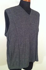 Mens GREG NORMAN COLLECTION GRAY XL Wool Blend Golfing Vest NICE