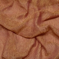 Red Gold Crinkled Metallic Silk Organza, 33" Wide, By The Yard TS-7249