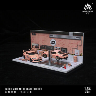 TIME MICRO MoreArt 1:64 Scale AutoMobile Repair Workshop Diorama
