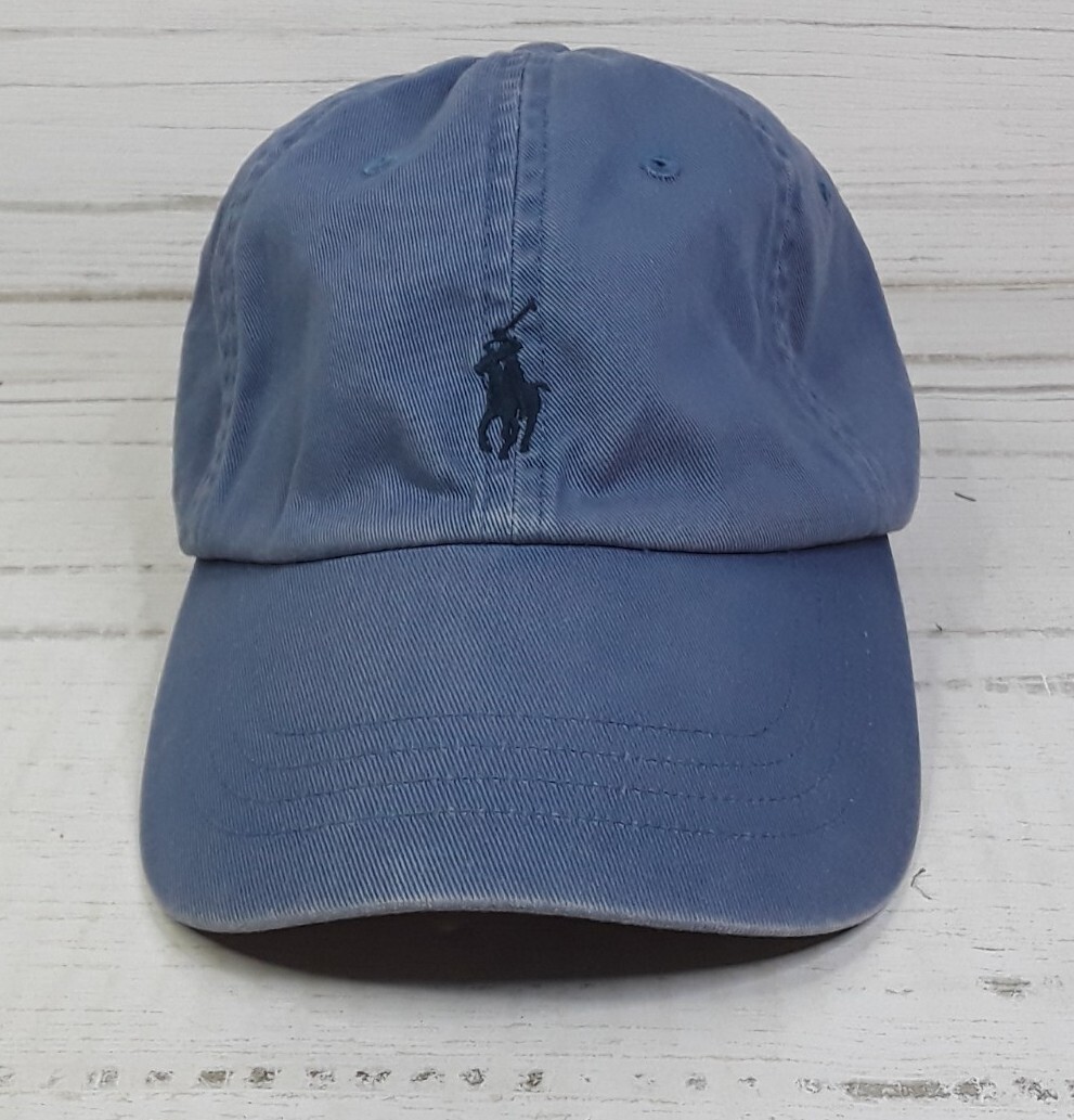 Cappello papà polo Ralph Lauren blu pony golfista strapback