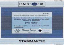 BABCOCK Wilcox Borsig HDW 1971 Oberhausen Gleiwitz Kiel 100 DM Dampfkessel