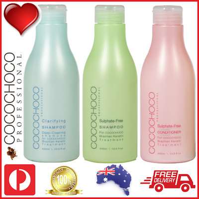    COCOCHOCO Pro CLARIFYING + SULPHATE FREE SHAMPOO + CARE CONDITIONER 3 x 400ml