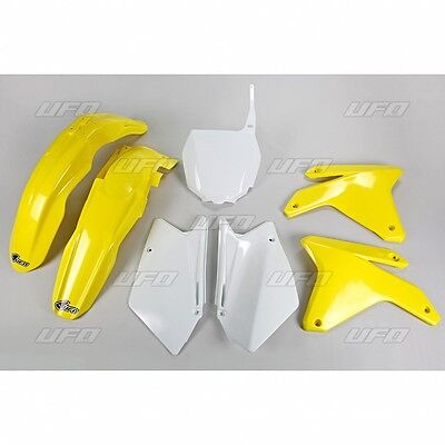 UFO Motocross Plastic Kit Suzuki RM 125 250 2006-2017 Yellow SUKIT406-102