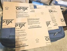 4 sheets Optix ACRYLIC Clear 1/8" 11-3/8" 12-1/2" BY PLASKOLITE, INC
