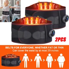Electric Massage Belt Cordless Heated with Back Support Waist Vibration Massager