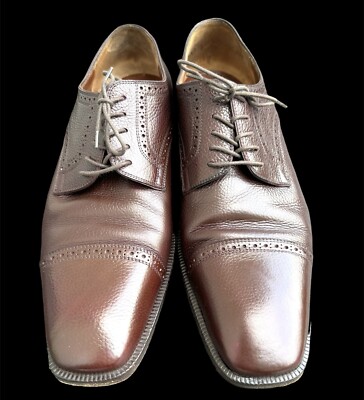Fratelli Rossetti Brown Leather Cap Toe Oxford Dress Shoes Fratelli Rossetti Men main image 3