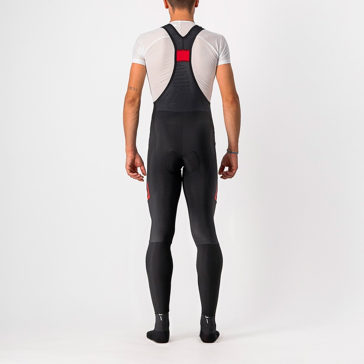 Castelli VELOCISSIMO 5 Bib Tights : BLACK/RED | eBay