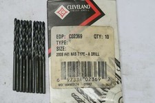 10 pcs CLEVELAND #41 118 DEG HSS Split Point NAS Type-A Black Jobber Drills USA