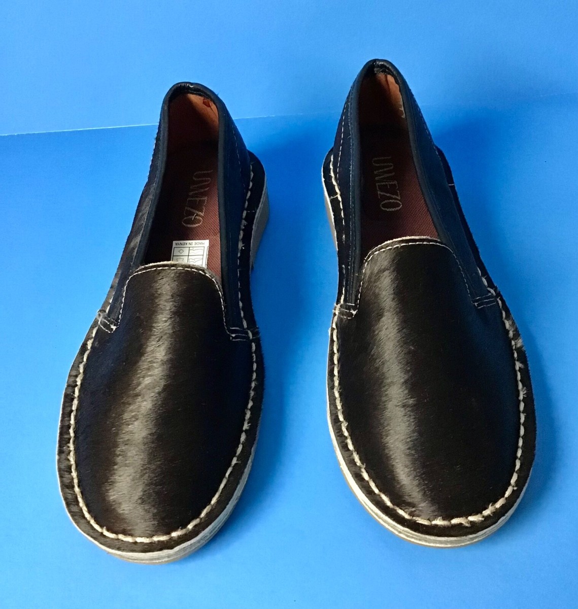 UWEZO COWHIDE HAIR WOMEN LEATHER BROWN SHOE MADE IN KENYA  display picture 1