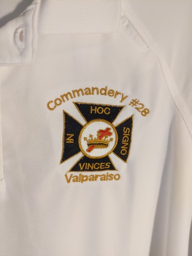 NWT In Hoc Signo Vinces Polo Shirt Men's 2XL Knights Templar Masonic - Picture 8 of 8