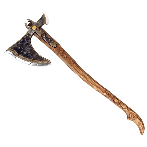 Leviathan Axt Kratos Axt GOW 1066 Carbonstahl, geschmiedet 38,1" Cosplay 9,7lb - Bild 12 von 12