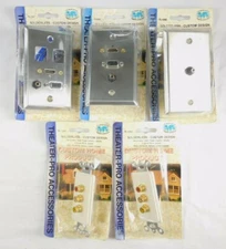 75-747 75-642 75-1095 75-1093 Philmore HMDI VGA HD15 3.5mm Wallplates - LOT OF 5