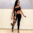 Sexy Jumpsuit 1 Piece for Women Sleeveless Night Party Club Outfits