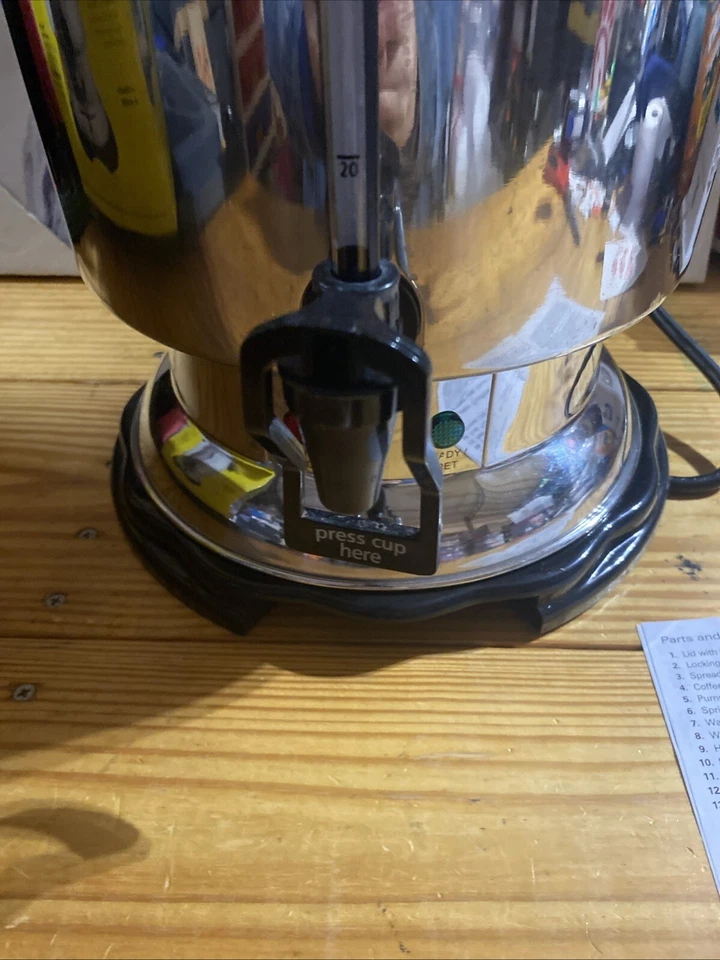 Hamilton Beach D50065 Commercial 60-Cup Stainless-Steel Coffee Urn - Image 3 of 4