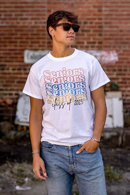Class of 2025 Seniors Graduation Gradient Womens or Mens Crewneck